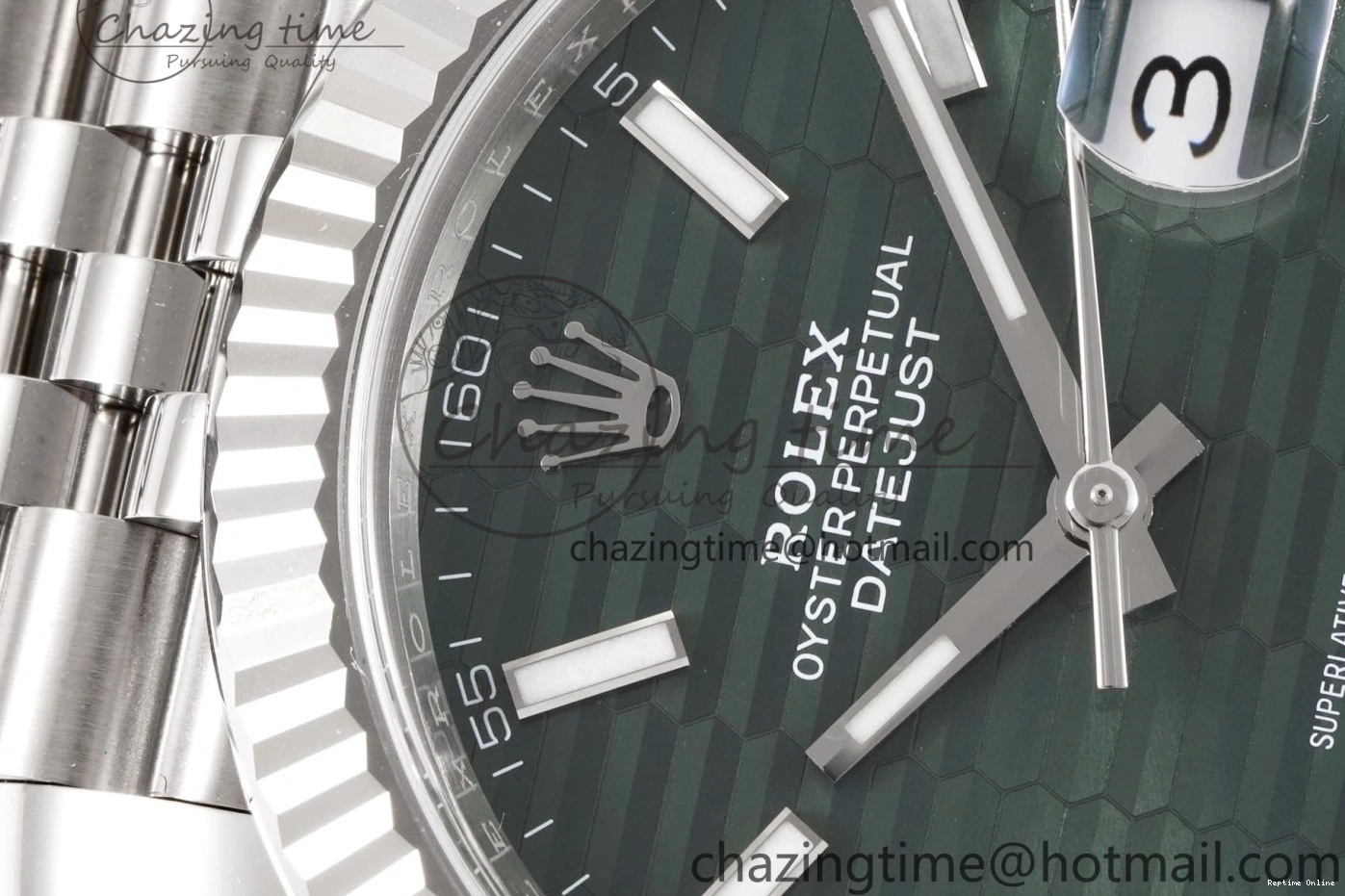 0218 DateJust 41 126234 Clean 1:1 Best Edition 904L Steel Green Textured Dial on Jubilee Bracelet VR OdorResistant 1995